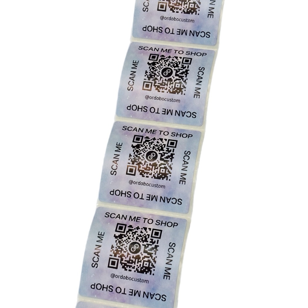 30 Custom QR Code Stickers